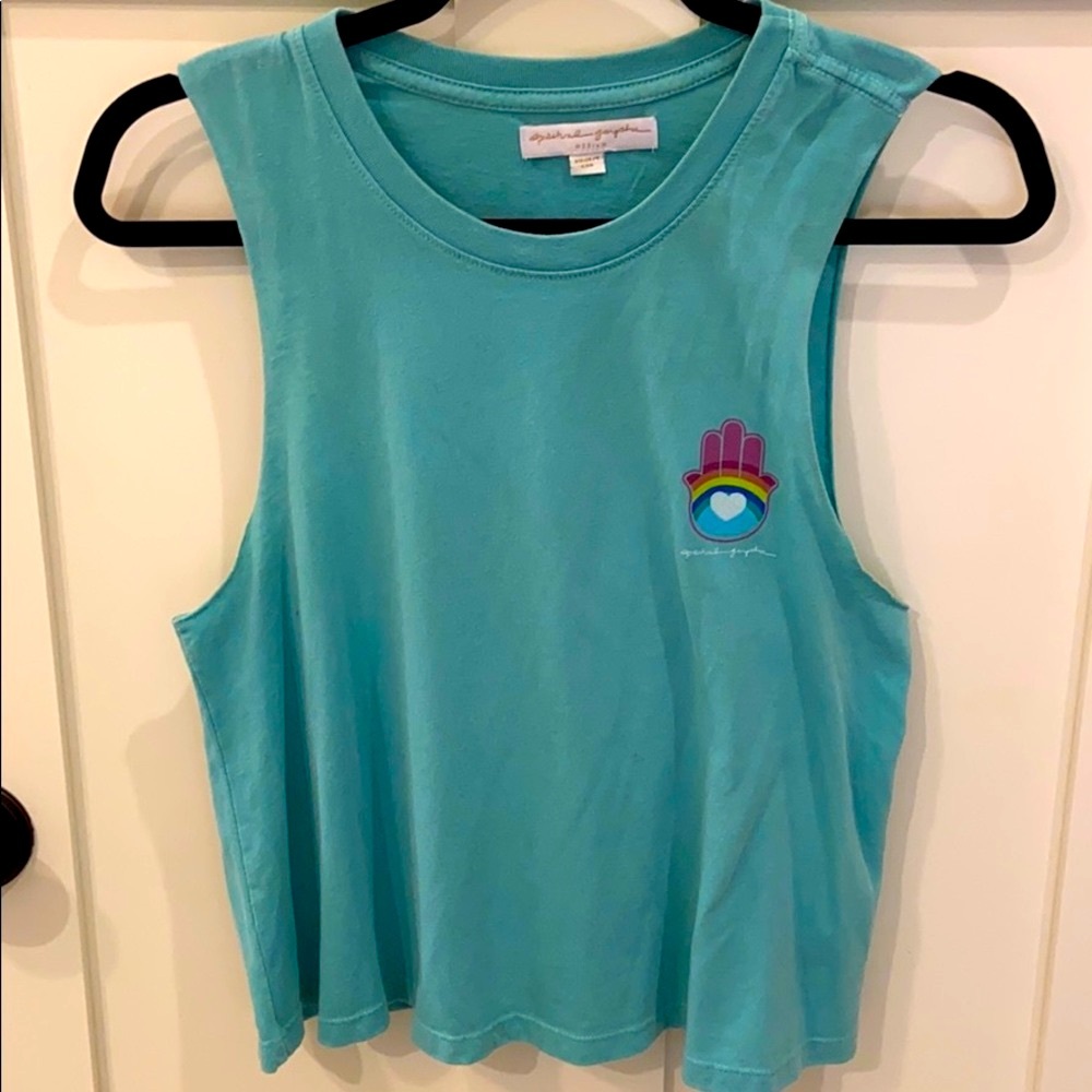 Spiritual Gangster tank - teal - size M